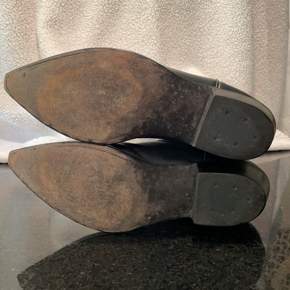 Cowboy boots, black with white stitching - Picture 8 of 10